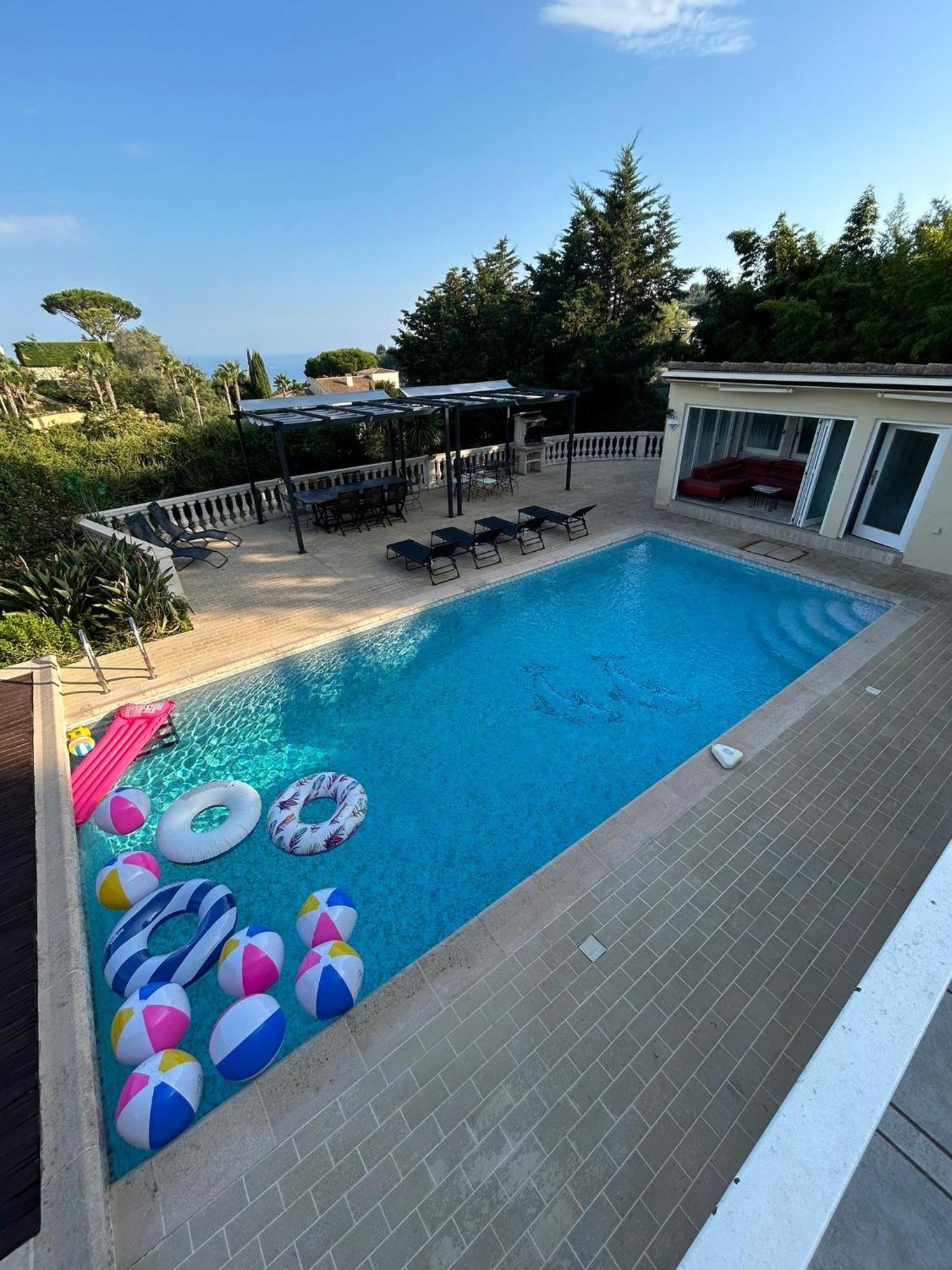 Villa Avec Piscine Vue Sur La Mer Cannes Exteriér fotografie